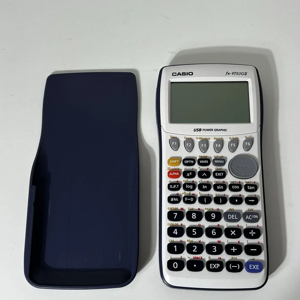 Casio fx-9750GII Graphing Calculator USB Power Graphic + Cover Tested & Working‎